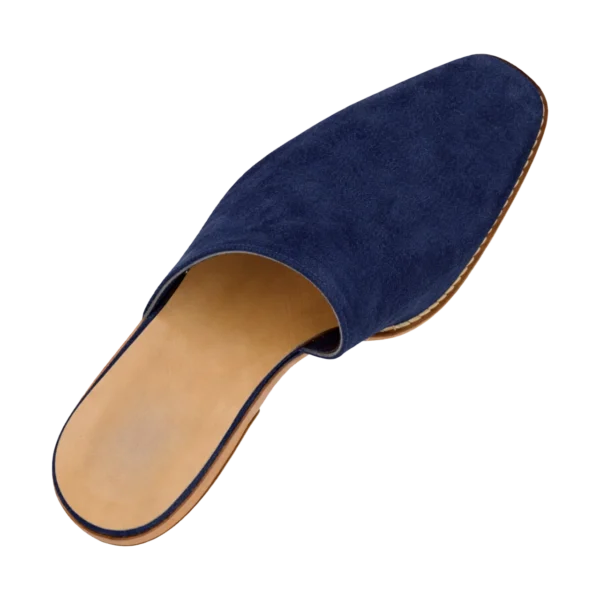 Mule Mitla Gamuza Azul -Talla 24