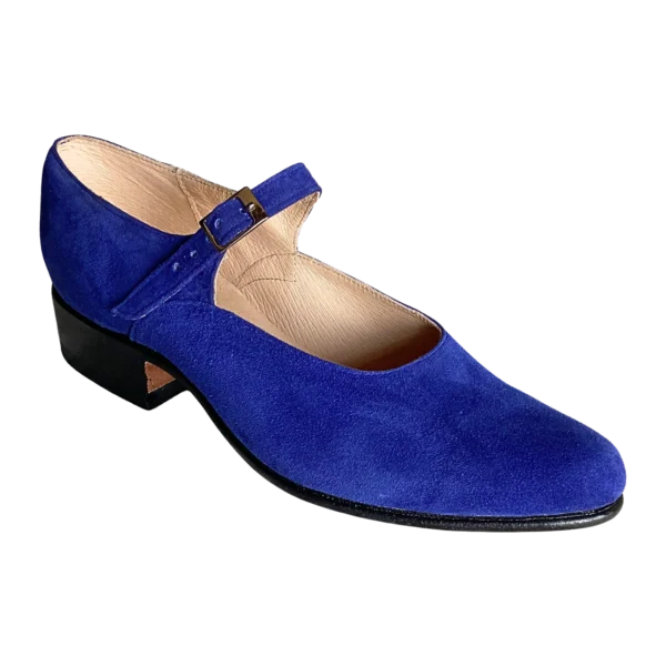 Ana Luisa Gamuza Azul -Talla 27.5